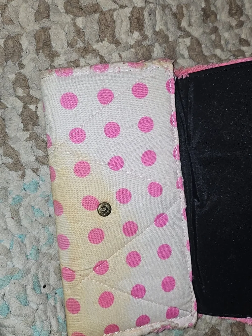 Pink Frog Patchwork Wallet - Unbranded
